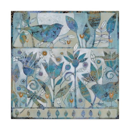 Sue Davis 'Spring Garden Abstract Modern' Canvas Art,35x35